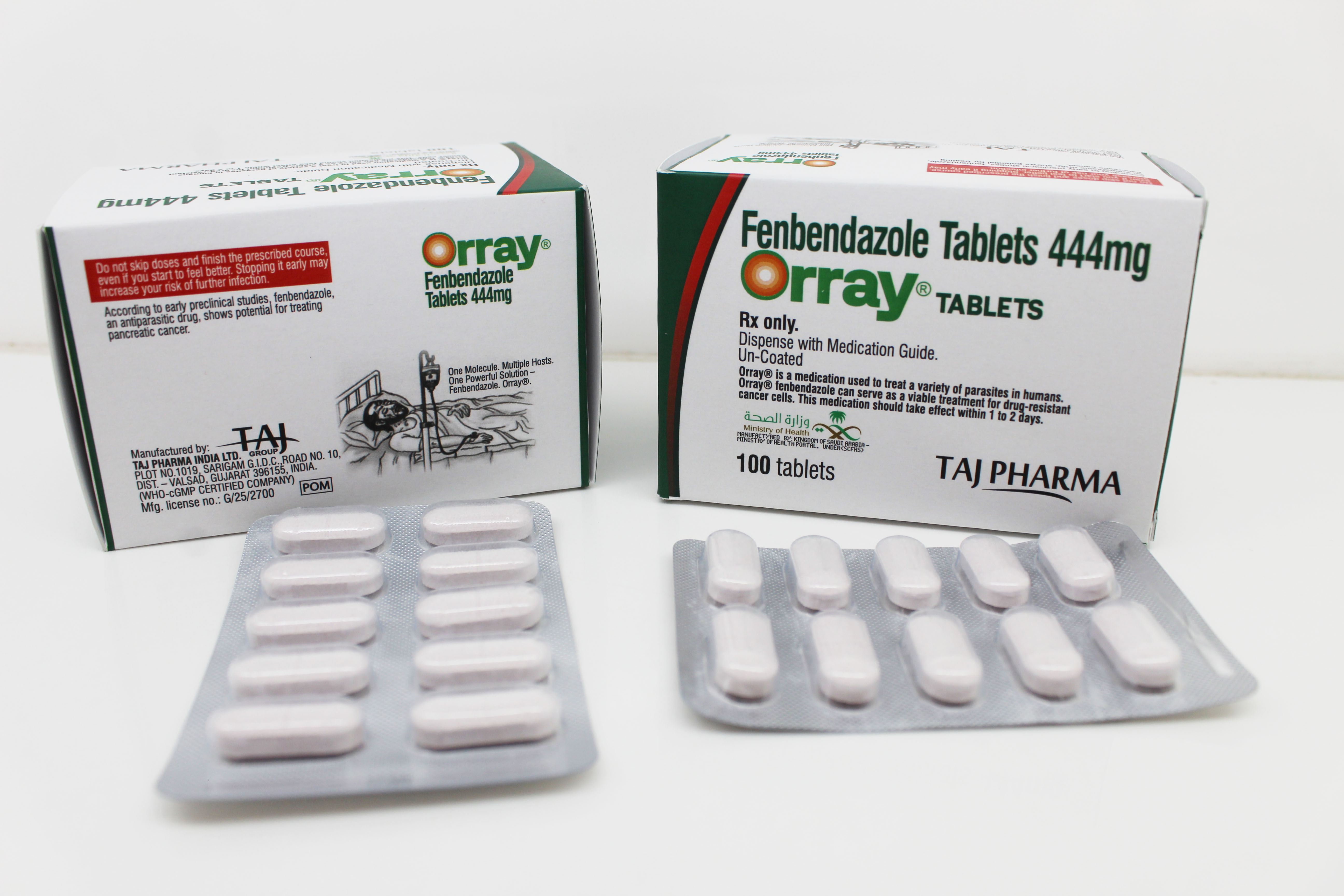 Fenbendazole Tablets 444mg - Fenbendazole Tablets 444mg Supplier In Vapi, Gujarat manufactured by Taj Pharma India for global export